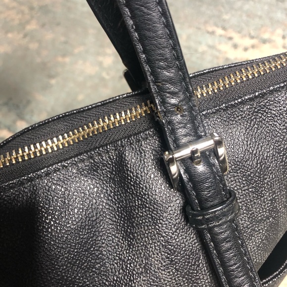 Michael Kors pvc jet set black signature tote purse logo shoulder bag - Picture 7 of 15